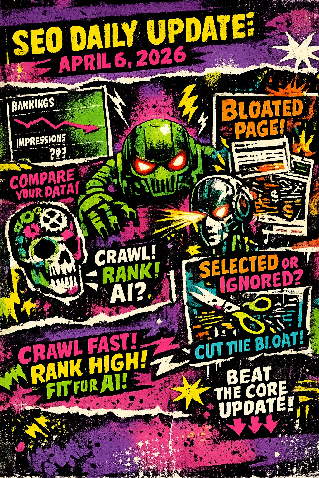 Heavy webpage template affecting crawl efficiency and AI selection in Google search