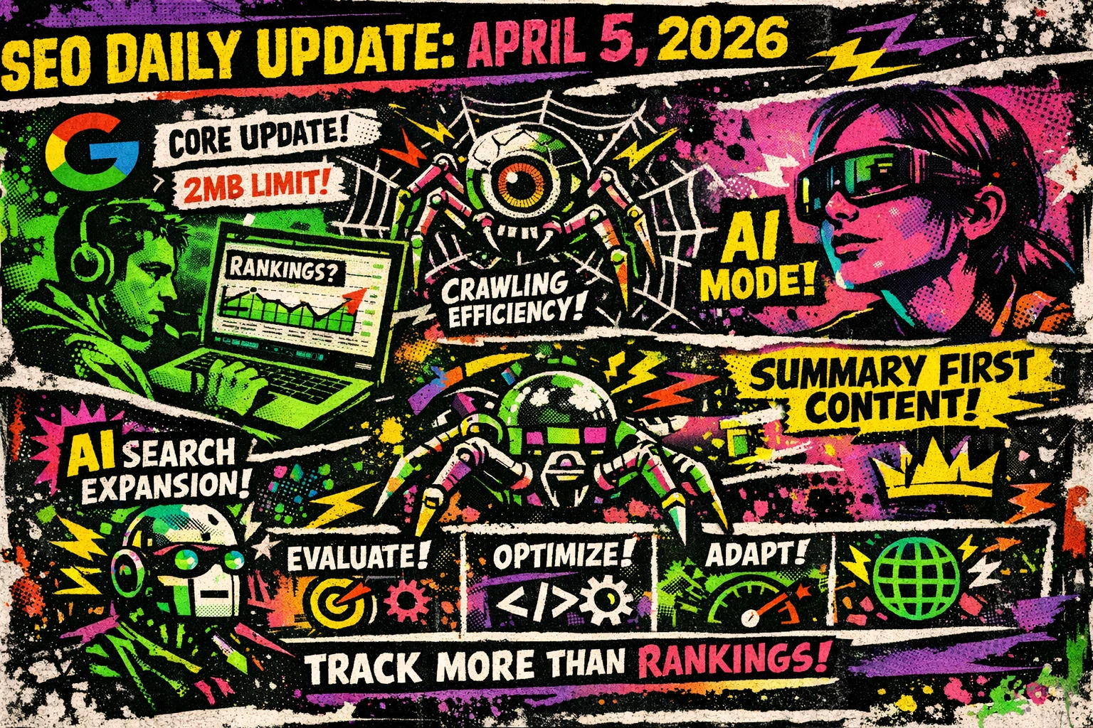Google Search Console comparison report showing flat rankings but falling impressions during the March 2026 core update