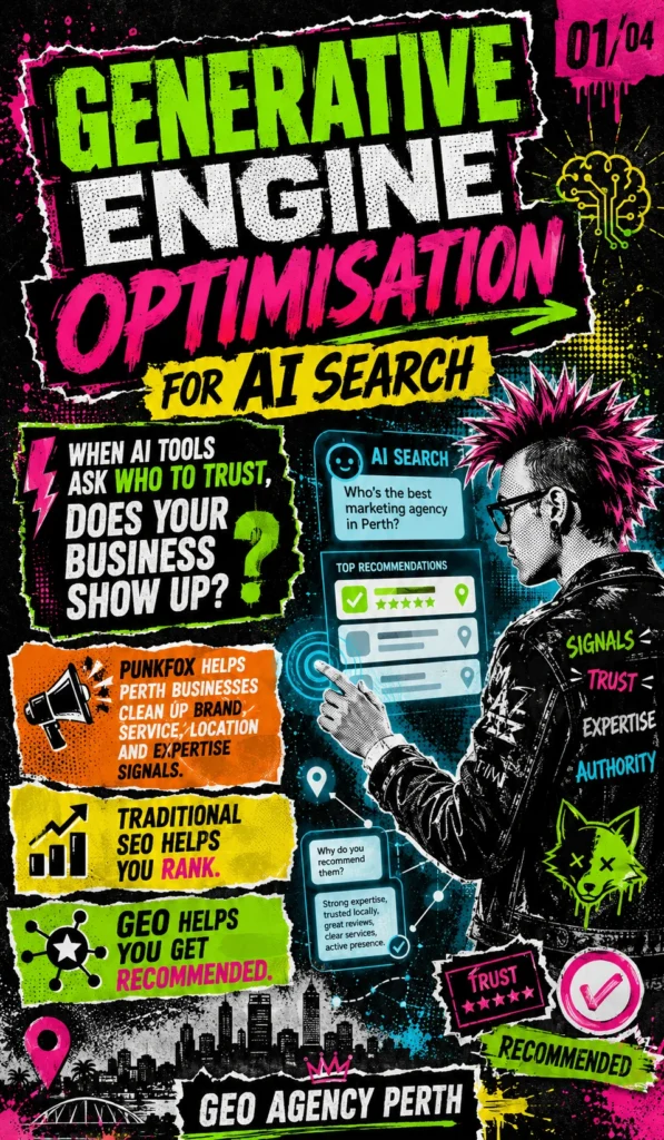 PunkFox GEO agency Perth helping businesses improve visibility in AI search results